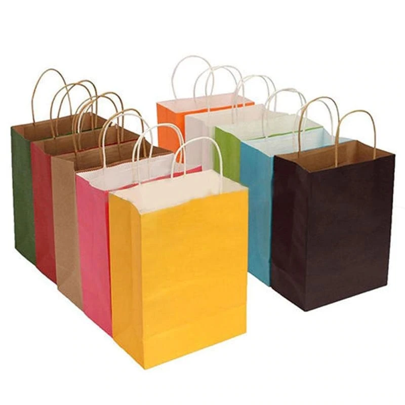 Paper Bag With Hole Handle (11 X 11 X 6) - 500PCS