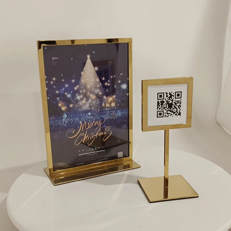 Cartello Acrilico Personalizzato Con 2 Codici QR - Per Pagamenti, Social E Marketing Business