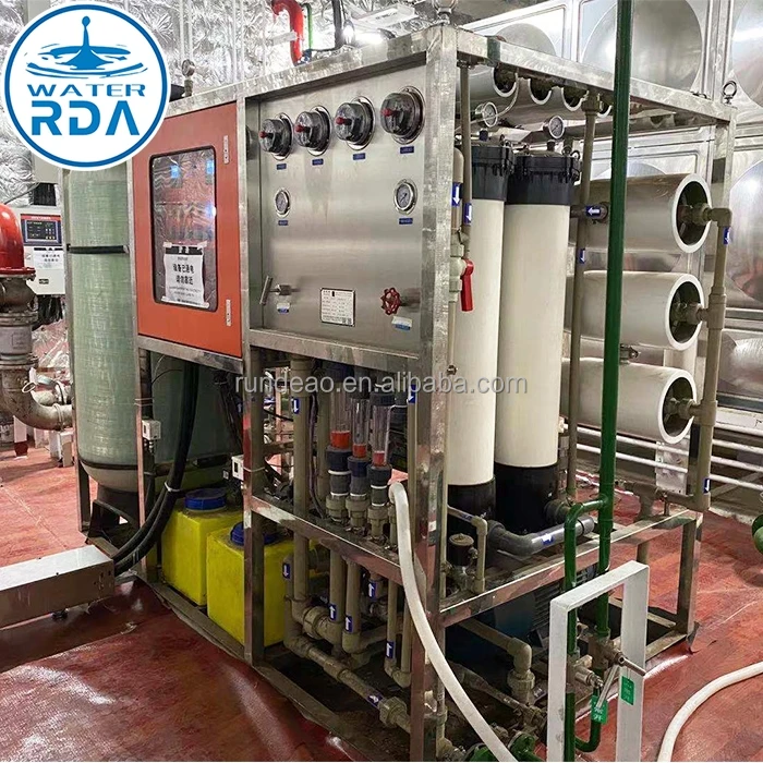 RDA Salt Water Purifier 30TPD 1600LPH Discount Price 99.2% Desalination Rate Sweet Water Out Stable