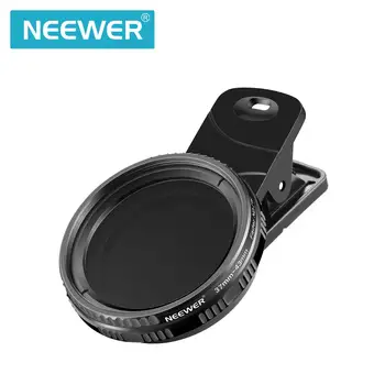 Adjustable Neutral Density Filter with Phone Clip NEEWER 37mm Clip on ND2-ND400 Phone Lens ND Filter Kit detail image