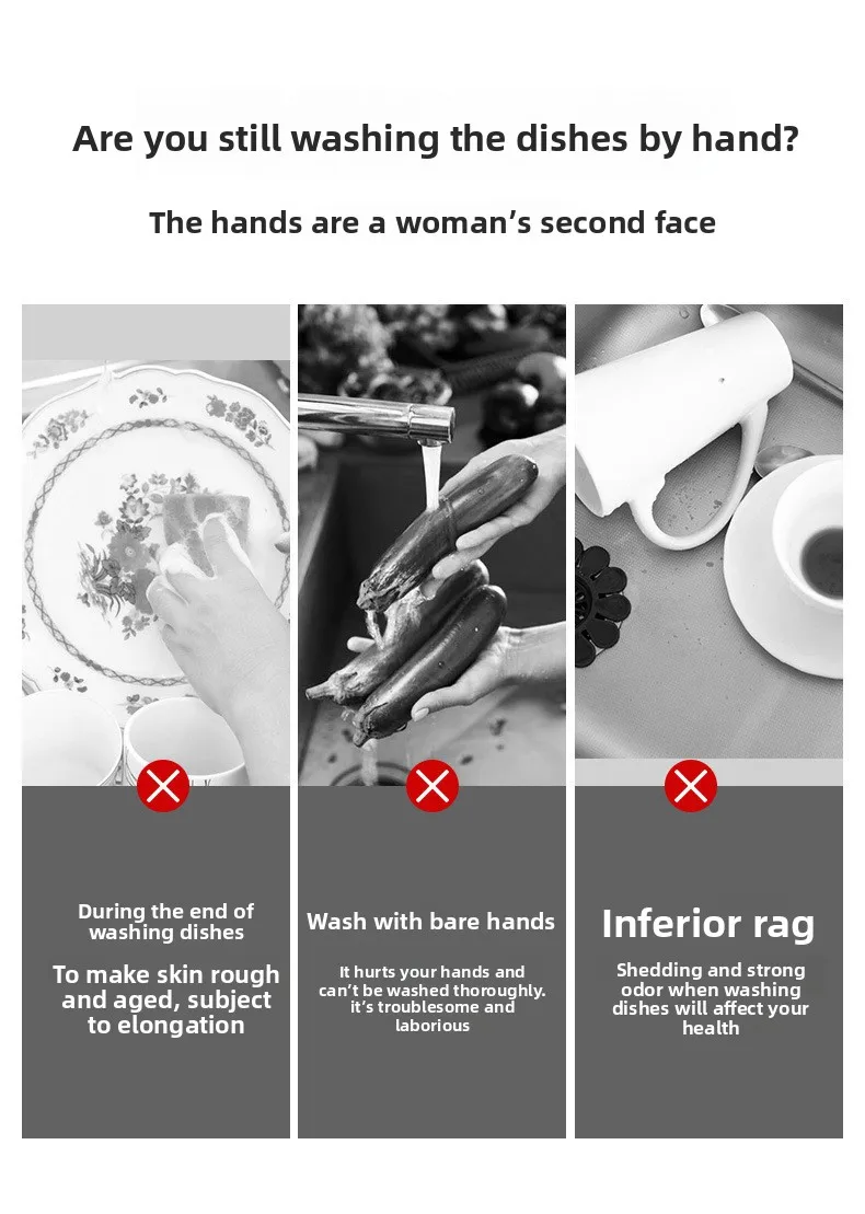 Multifunctional Silicone Magic Dishwashing Gloves with Soft Bristle Brush Waterproof Insulated Household Cleaning Gloves supplier