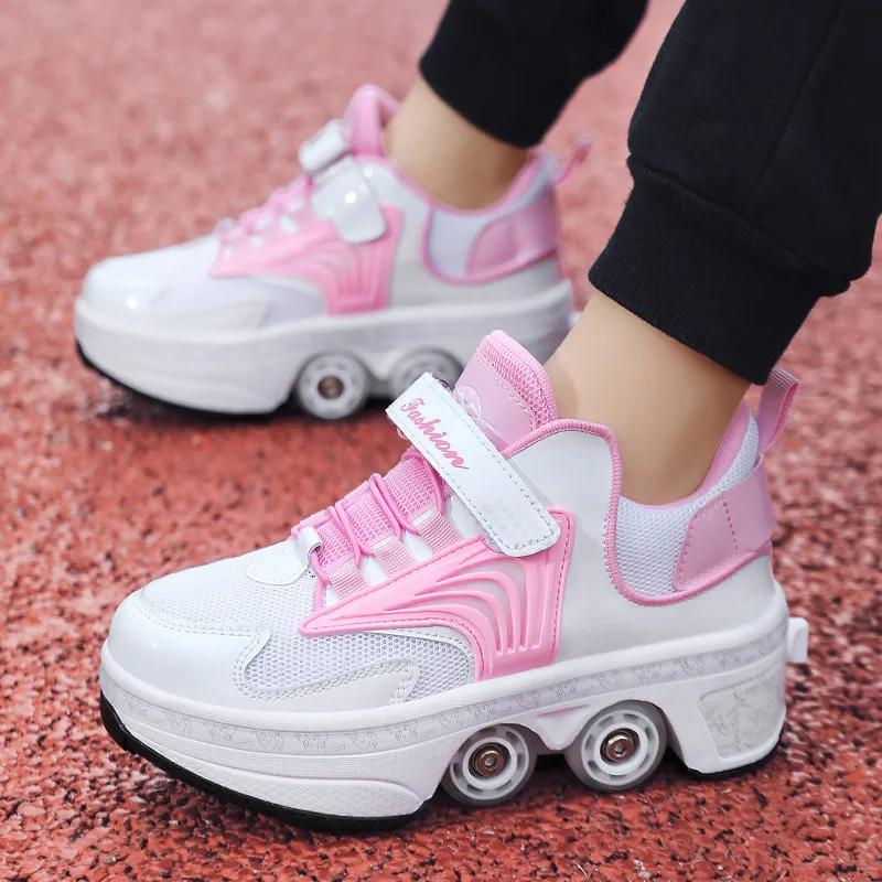 Roller Shoes 2-in-1 Perfect for Outdoor Sports Skating