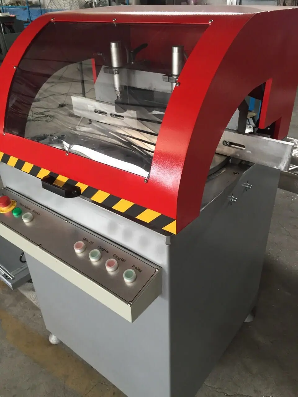 Aluminum Profile Single Head Any Angle Automatic Miter Cutting Saw Machine factory