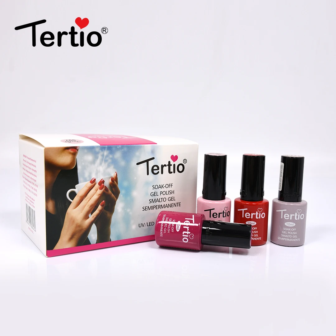 Wholesale Tertio 228 Colors Healthy High Gloss Top Coat Soak 10ml Nail