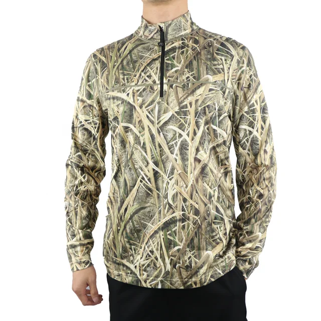 MereSports Hot Selling 100% Merino Wool Men's Hunting Jacket Pullover Digital Printed T-Shirt Hot Selling Hunting Clothing