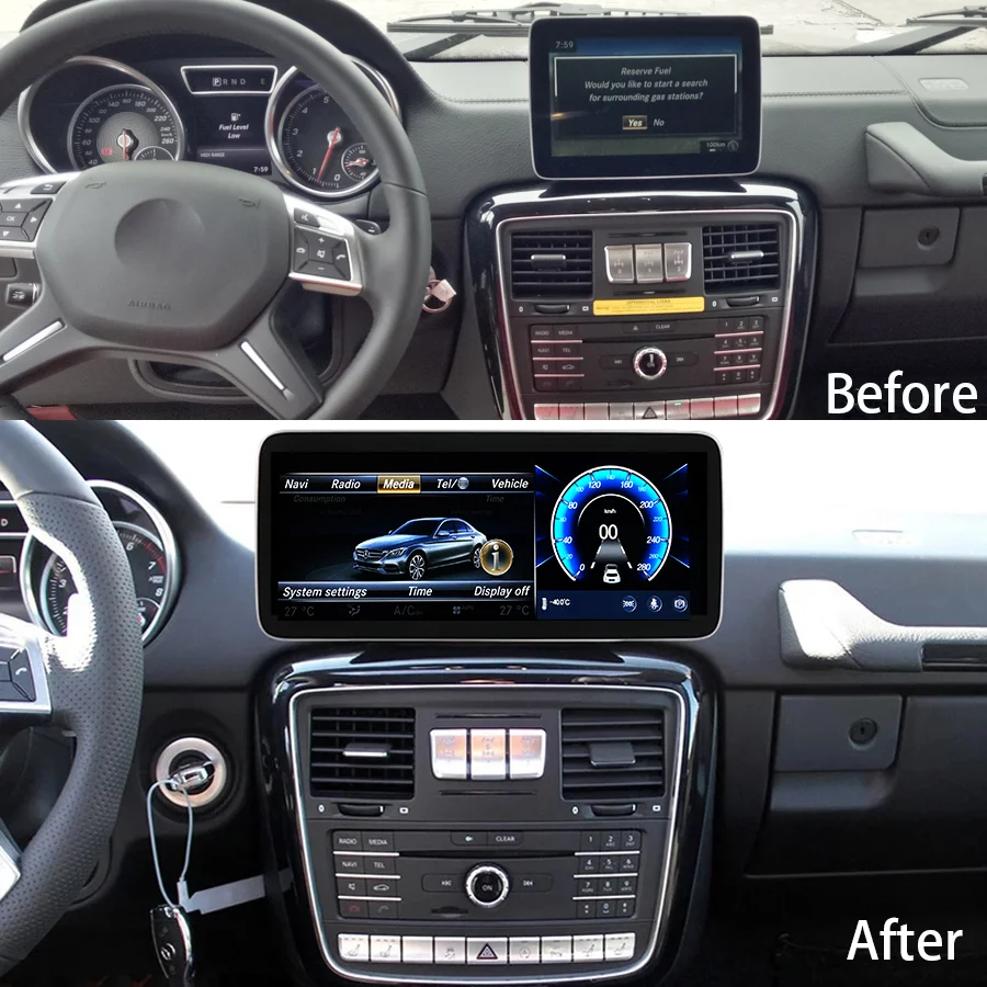 1920*720 Android 11 Screen Car Radio Multimedia Video Player For Mercede Benz G  W463 G350 G400 G500 G550 G63 G65 G55 AMG GPS