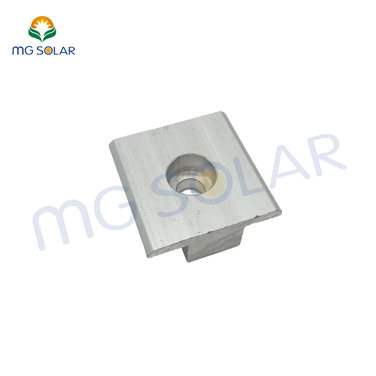 Aluminum Mid Clamp Module for Solar Roof Structure Mounting Middle Clamp Panel Fixed