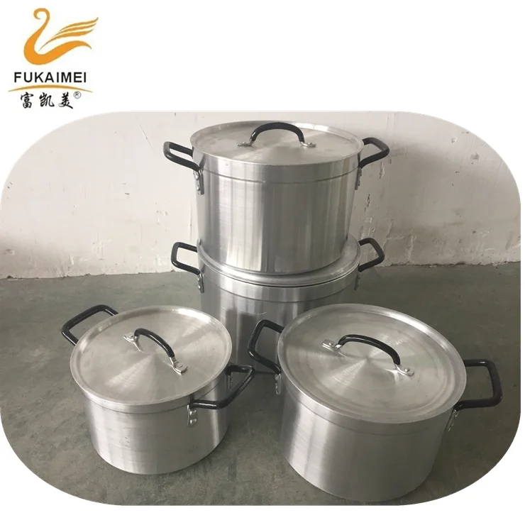 large aluminum cooking pot