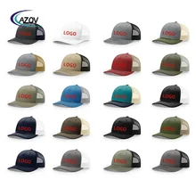 112FP Spring/summer Sun-proof and Breathable Micro Curved Baseball Cap 5-piece Mesh Cap Richardson 112 Trucker Cap Men and Women