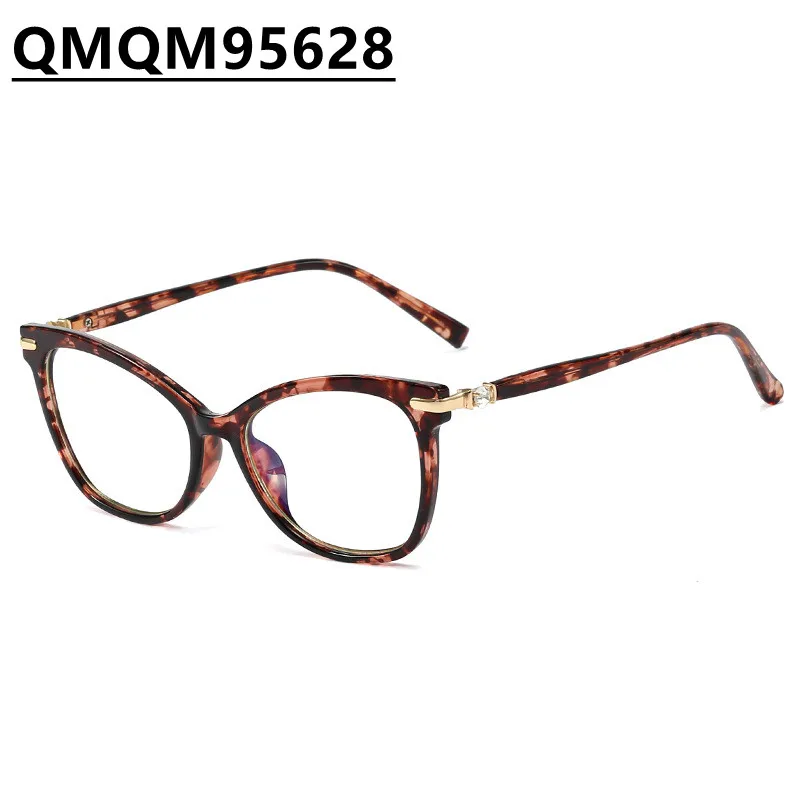 2022 Bicolourable Metal Spring Hinge Cateye Girls Eye Wear Eyeglasses Frames Gafas De Luz Azul Anteojos Mens Glasses