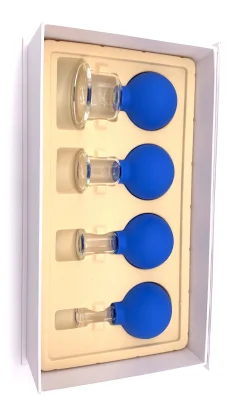 Rubber Suction Bulb Glass Cupping Set Anti Cellulite Vacuum Massage Body Facial Massage Rejuva Cup