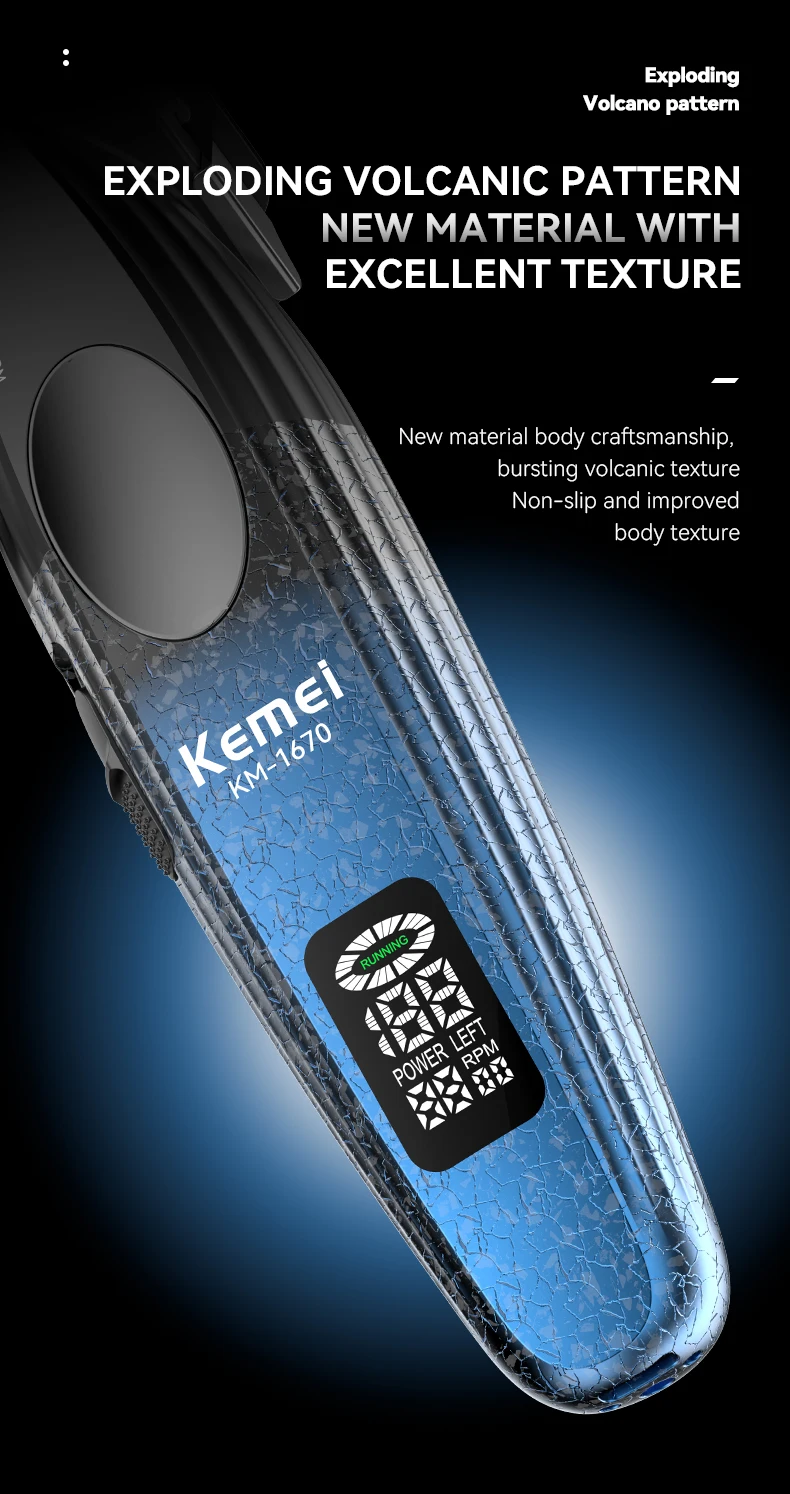 KEMEI km-1670 mașină de tuns bărbați mașină de tuns electrică profesională mașină de tuns usb reîncărcabilă pentru bărbați din fabrică