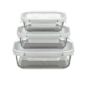 500ml Food Storage Top Grade Glass Containers Airtight Food Storage Freezer Glass Containers Storage With Lids