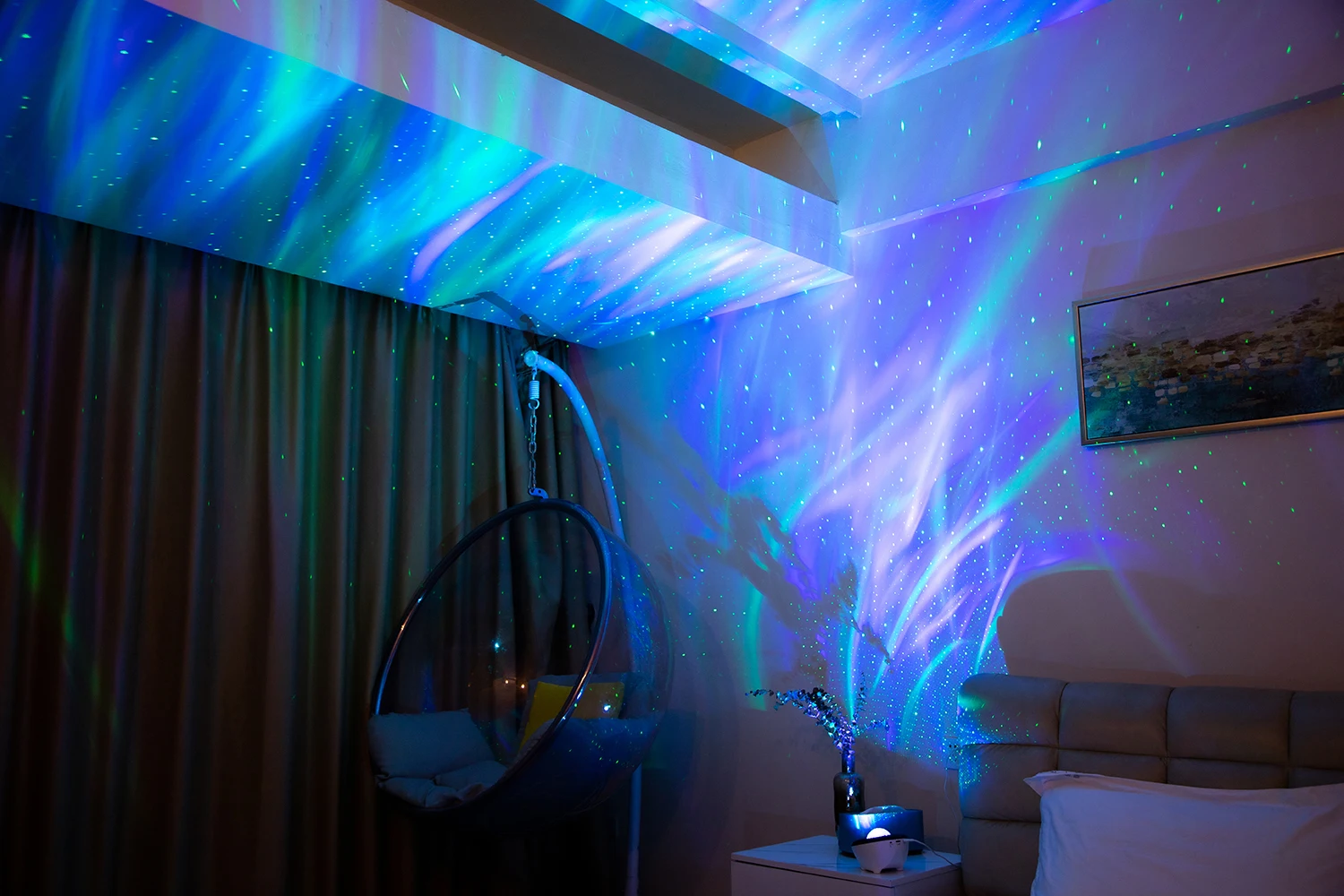 のほほん族 ゆらゆらソーラー&オーシャンプロジェクターライト