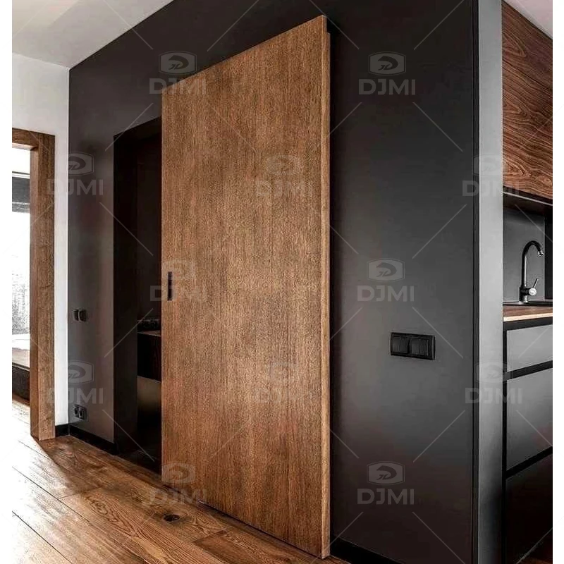 Waterproof Pocket Door Interior Modern Pocket Door Home Use Wooden Sliding Door