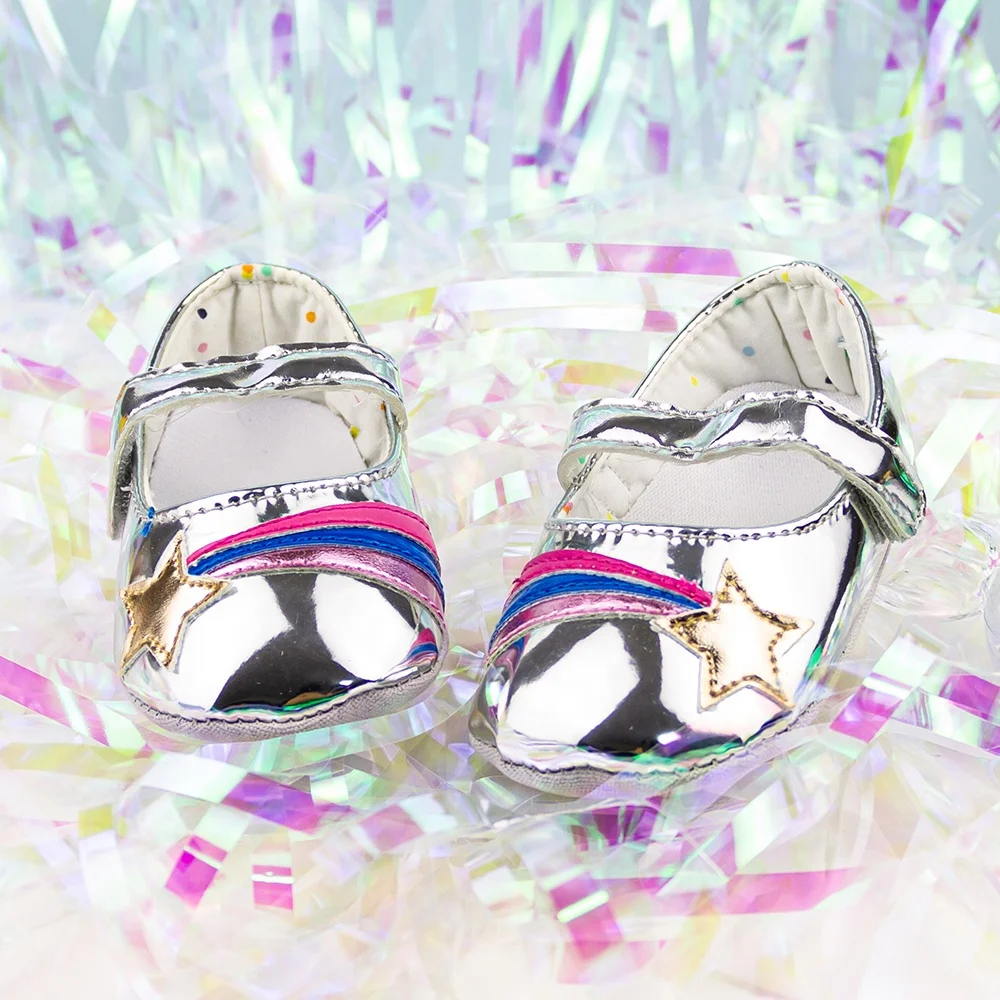 
Модные Туфли Мэри Джейн из искусственной кожи на мягкой подошве для маленьких девочек 