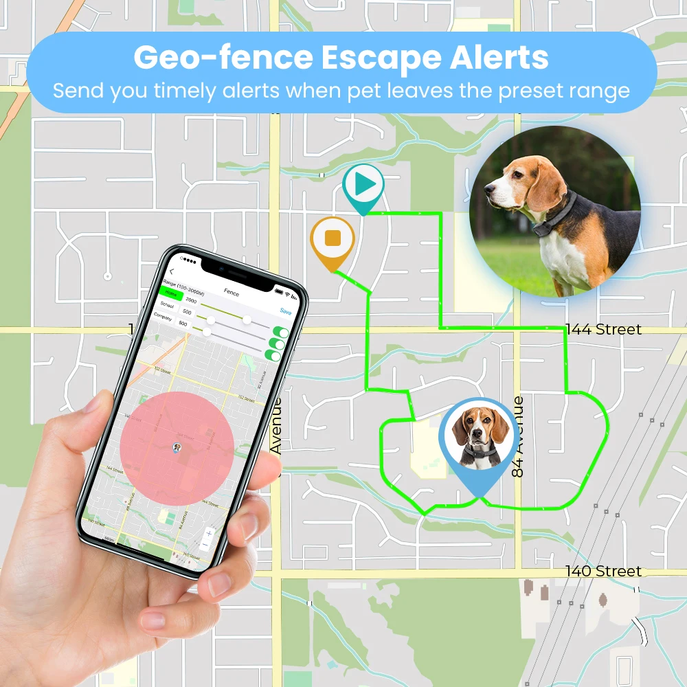 TIZE Waterproof Pet  tracker WiFi GPS Fitness Big Collar 4g Tracker Dog Tracking Locator Cat Gps tracker