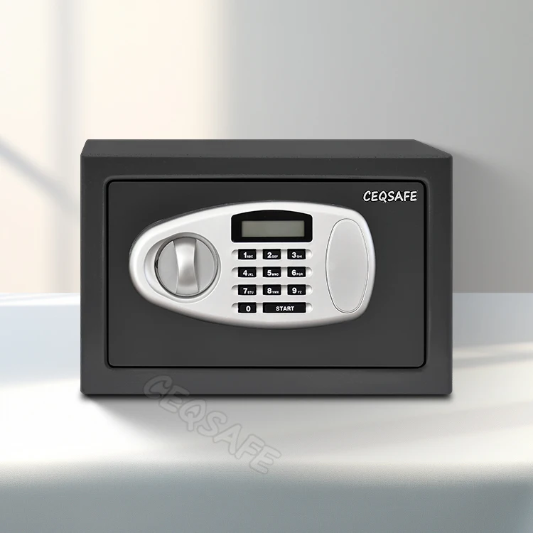 CEQSAFE Digital Safe Box Small Mini Steel Safes Money Bank Safety Security Box for Hotel Room