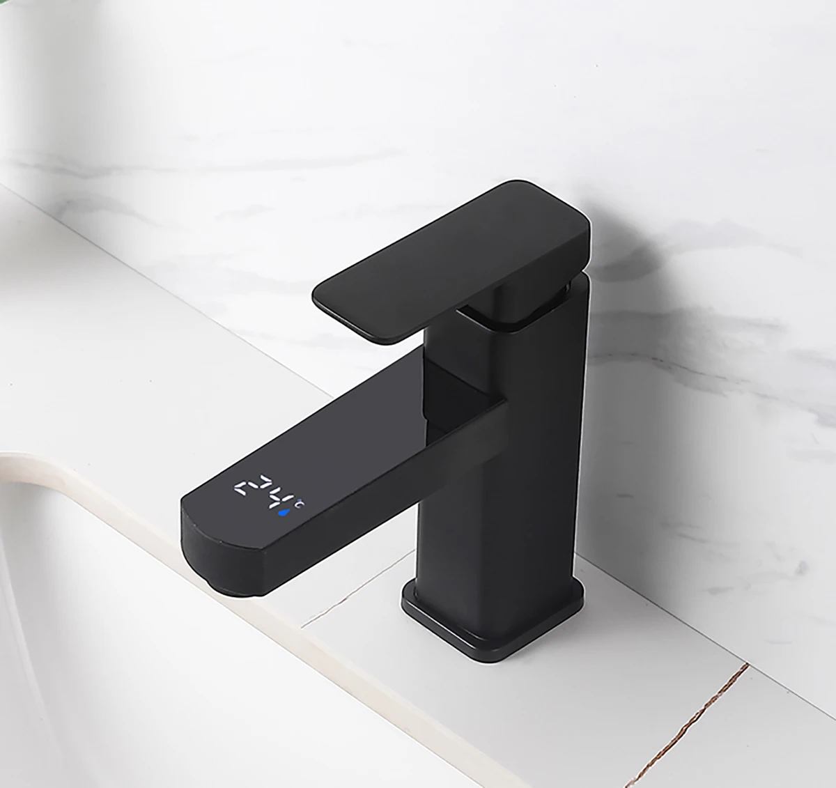 Bathroom Digital Faucet Temperature Control Faucet Kitchen Hot Cold Water Basin Faucet Smart Brass Mixer Taps