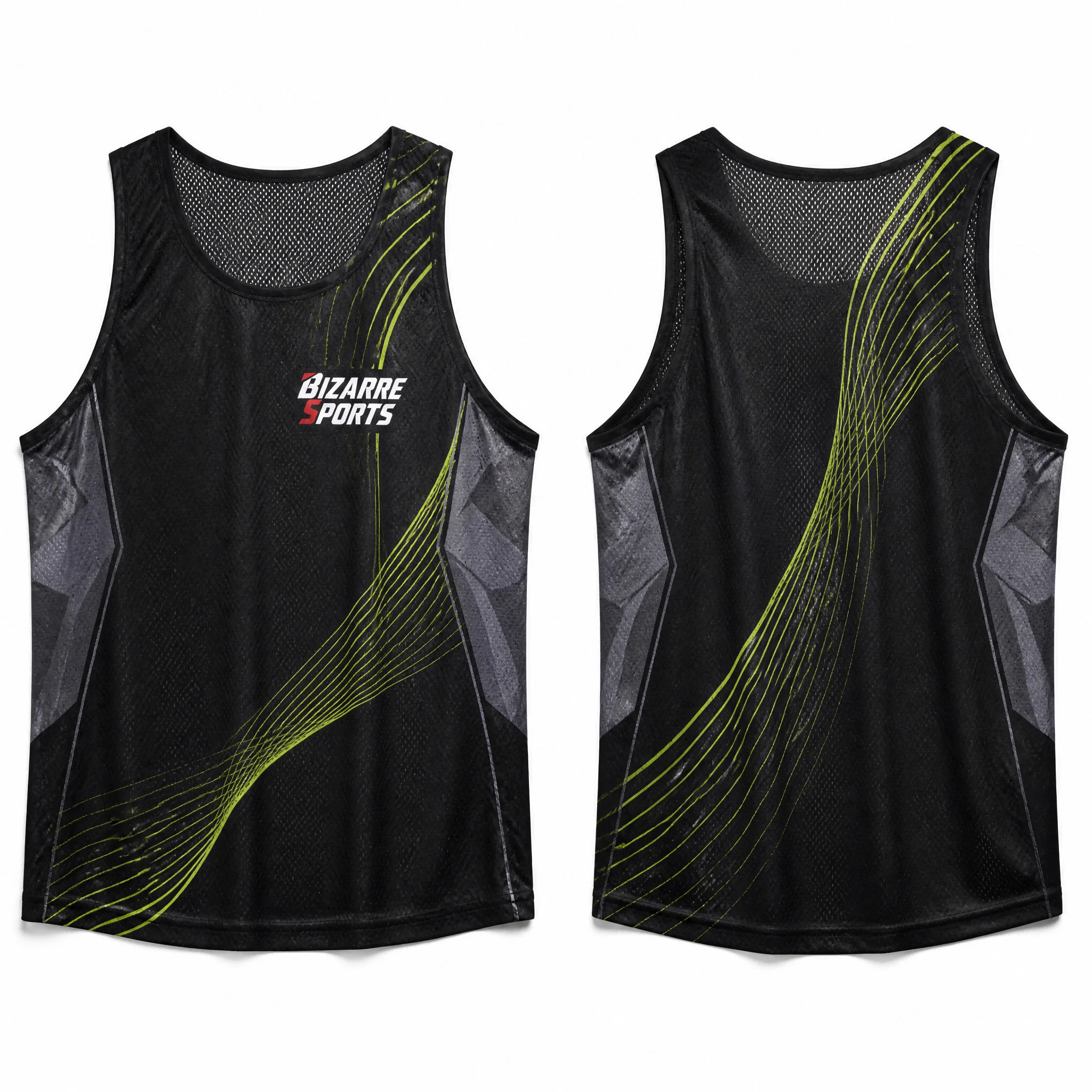 Advanced Men's Summer Marathon Quick-Dry Racing Vest Fitness Tank Tops Breathable Short Track Training Gym Wear Washed