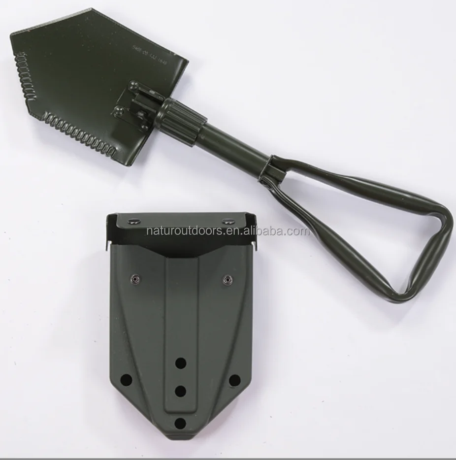 Top Grade Military Camping Trifolding Shovel Carbon Manganese Steel