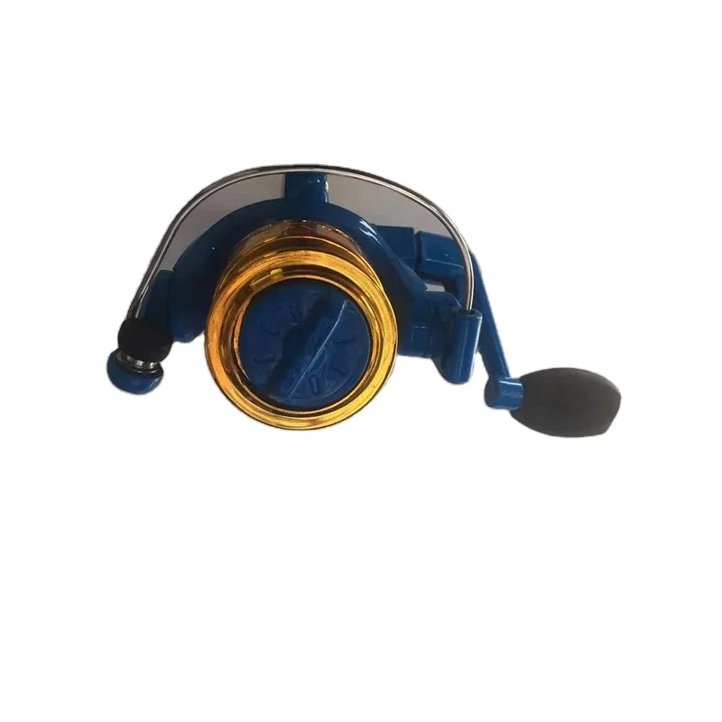 AK200 Spinning Reel - 1 Bearing, 5.2:1 Gear Ratio, Ideal for Lake and Ocean  Fishing, Stylish Pink/Blue Design