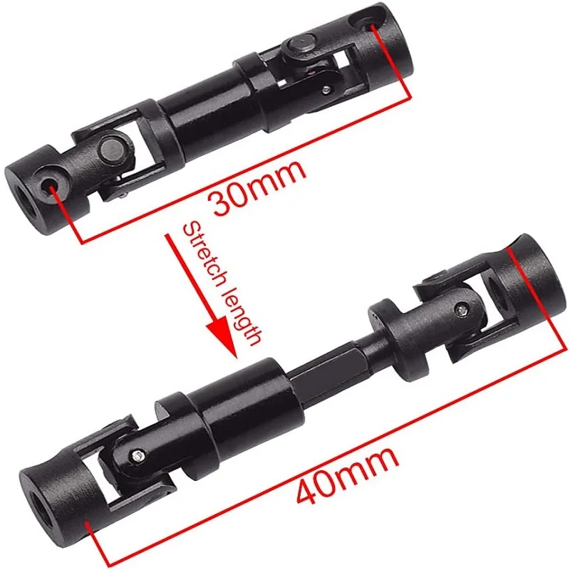 High Quality 2pcs RC Crawler 1/24 Axial SCX24 Deadbolt 90081 Metal Upgrade Parts Hardened Steel Drive Shafts