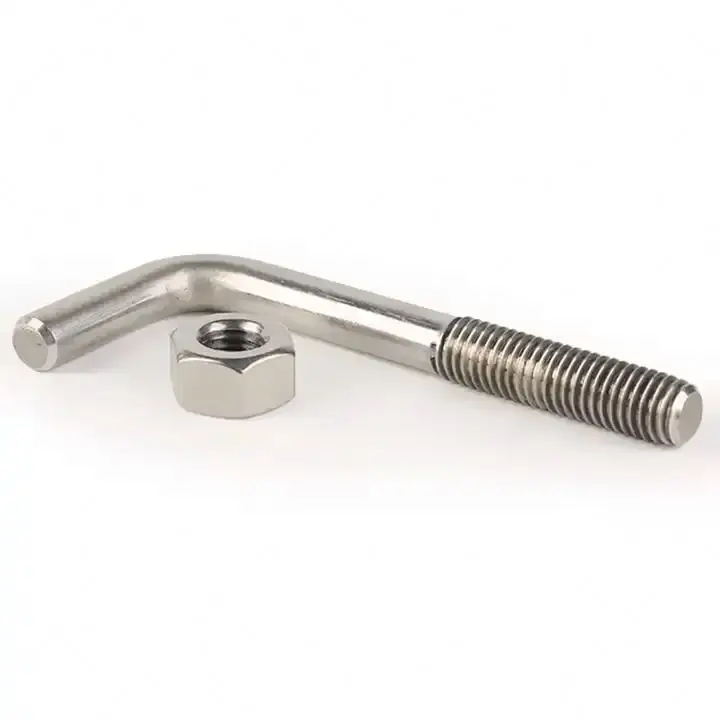 High Quality J Bout Electrical Ground Bolt Hoge Kwaliteit L-Shape Bolt with Plain Finish Made of Steel