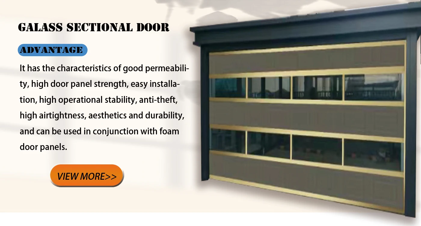 Villa glass garage door small sectional garage door 10 x 7 garage door supplier