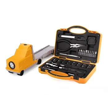 Portable 28 piece maintenance household kit Truck-shaped tools gift set