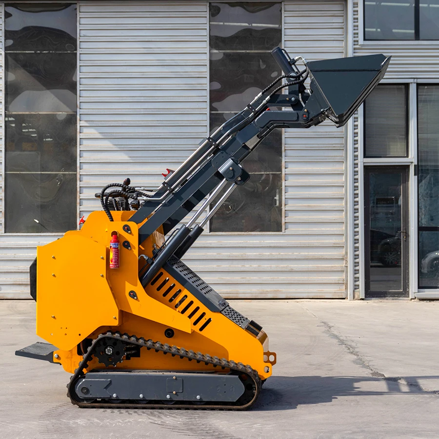 Free Shipping Operating Weight Mini Wheel/ Tracked Skid Steer Loader With Forest Mulcher Lawn Mower