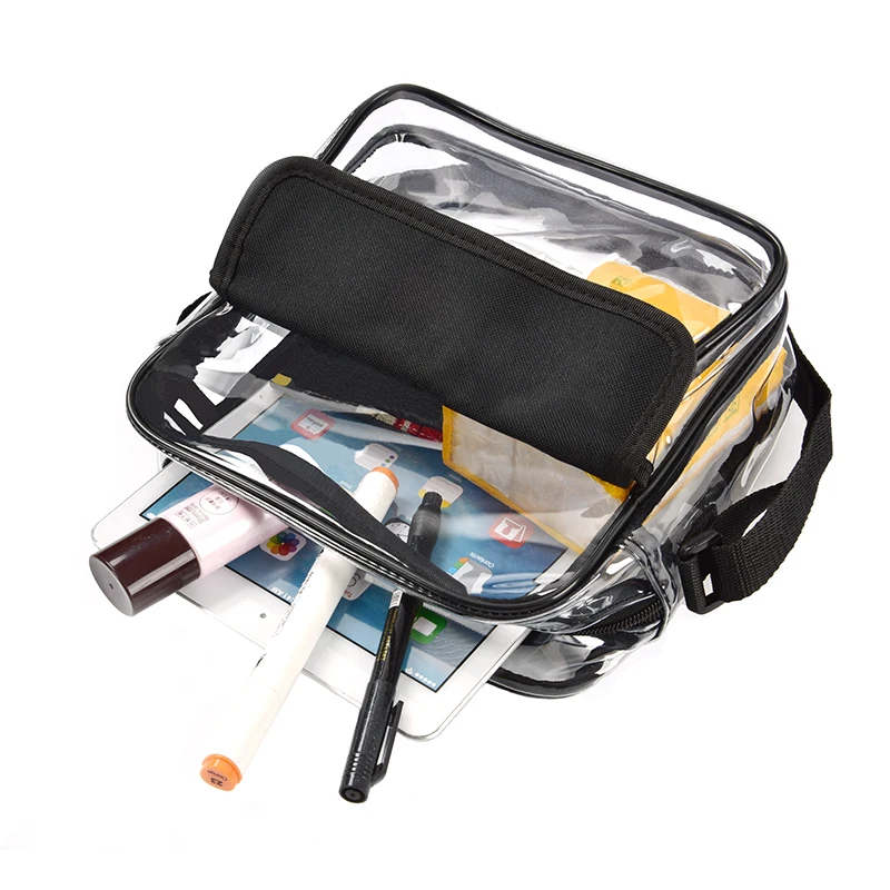 Multipurpose Clear PVC Messenger Bag for Work & Business Travel
