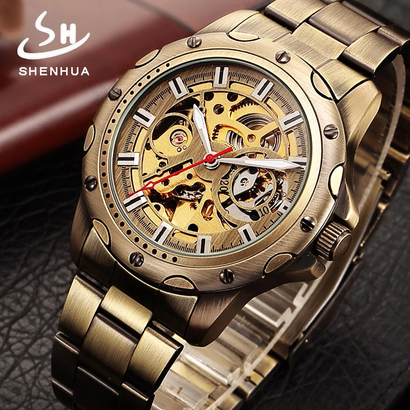 Shenhua Antique Copper Mechanical Men's Watch