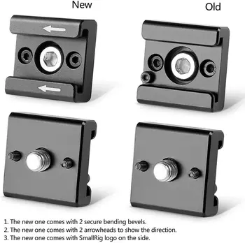 SmallRig Cold Shoe Mount (2pcs Pack) with 1/4"-20 Thread for Camera Cage Flash LED Monitor Microphone - 2060 detail image