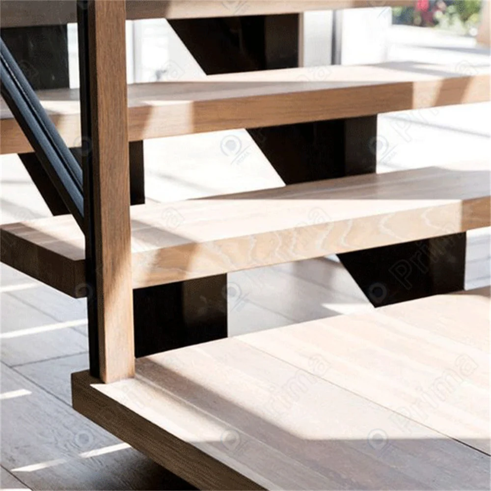 Building Materials Wall Stairs Led Light Step Indoor Original Wood Staircase Class