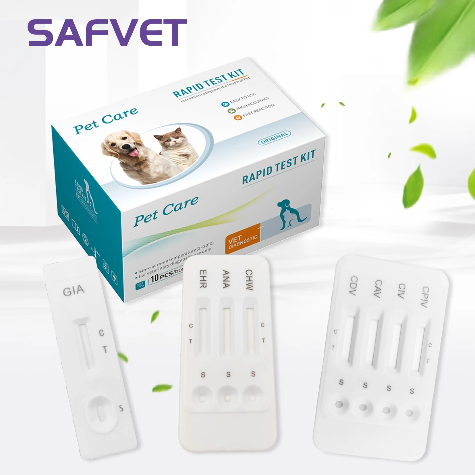 Pet Test Kit Animal Disease Diagnostic Antigen Test Kits for Canine