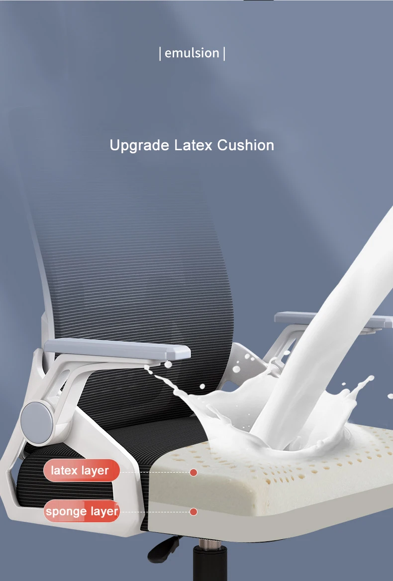 Ergonomic Office Chair with Adjustable Armrest & Lumbar Support