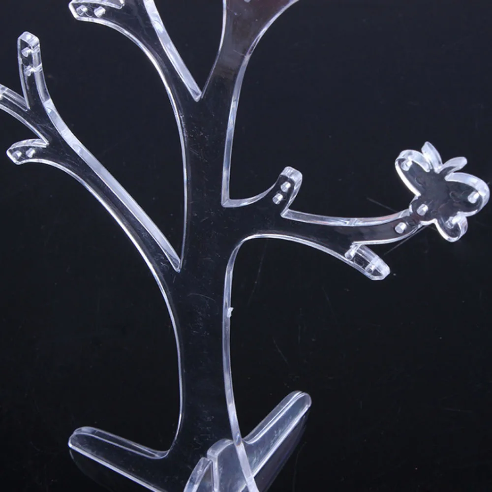 Cross Border Creative Plastic Tree Shaped Jewelry Stand Four Legged Display Storage Makeup Organizers