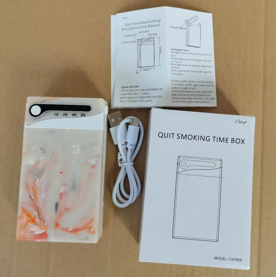 Locking Cigarettes Box With Timer Help Quit Smoking Can Lock Cigarettes