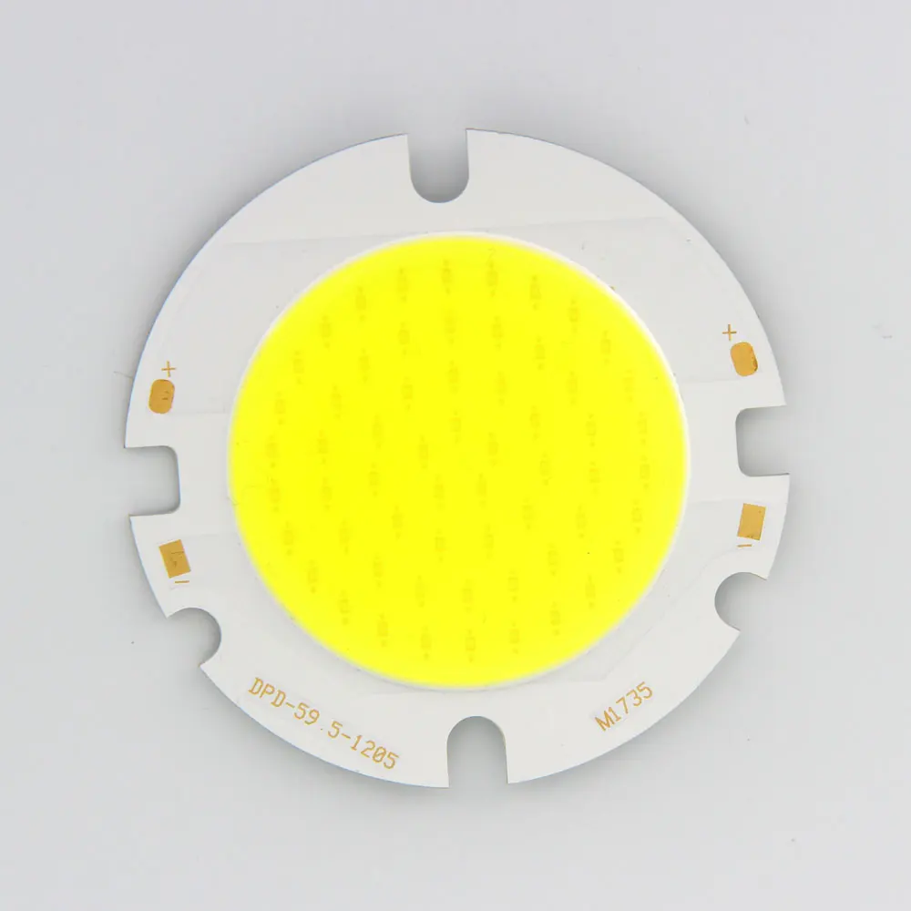 60mm Round COB LED Chip for Spotlights Downlights Ceiling Lights 10W 15W 20W 30W 42mm Lighting Surface Warm Natural Cold White