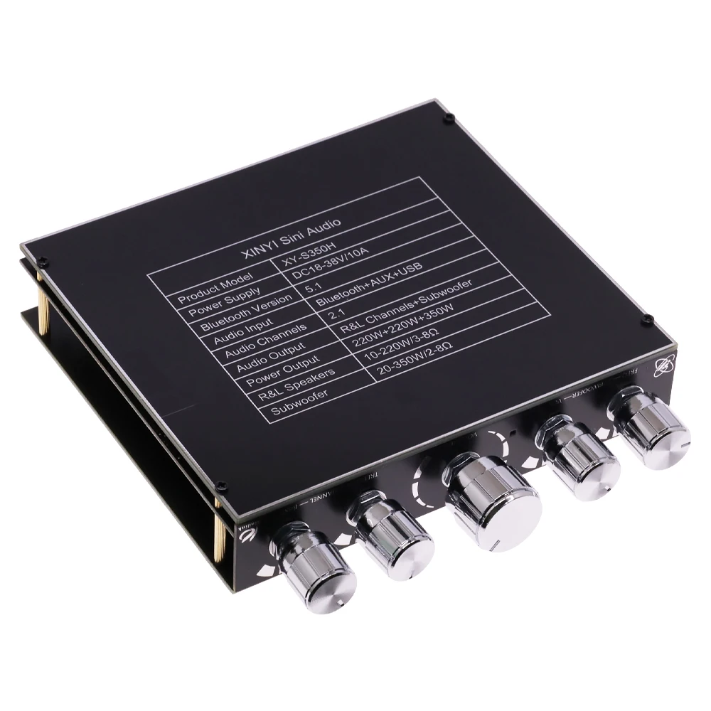 XY-S350H 2.1 Channel Bluetooth Power Amplifier - 220W*2 + 350W