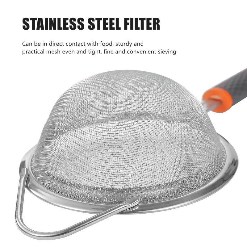 Сито для муки из нержавеющей стали Manjia, сито, сетка для мелкого чая, сито, дуршлаг, сетка из проволоки, масляный фильтр, сито