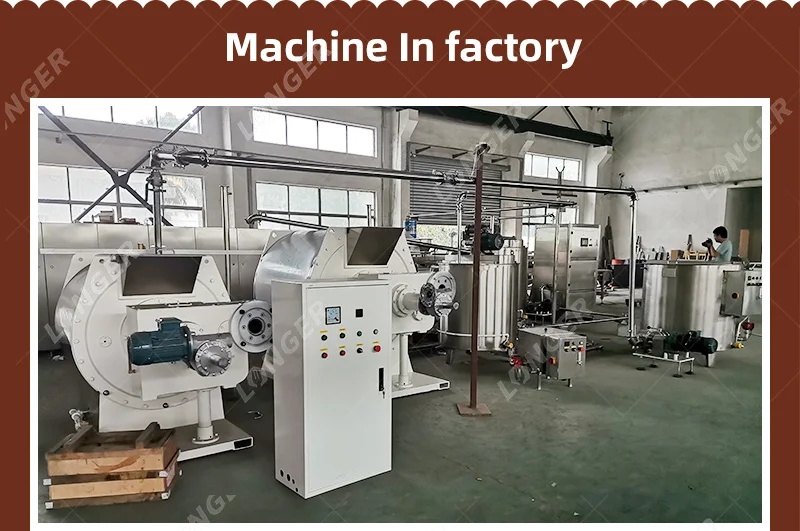 Automatic Chocolate Process Plant Equipment Chocolate Making Machine