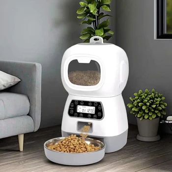 Direct Factory Sale Fully Automatic Timed Pet Feeder Eco-Friendly Solid Plastic Bowls New Popular Product for Stainless Steel
