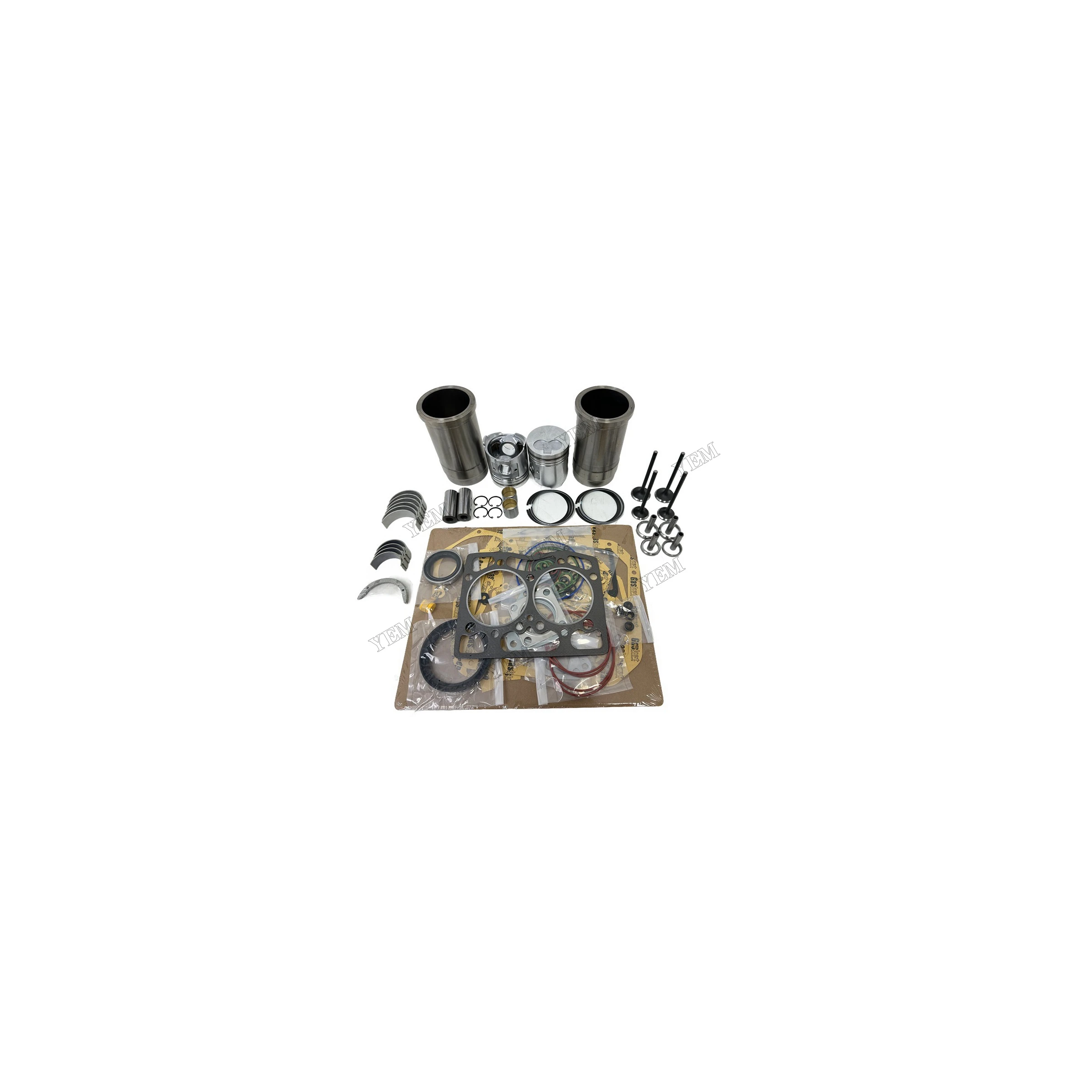 Overhaul Repair Kit With Valves Bearings Liner Piston Rings Full Gasket Kit for Komatsu 2D92 Engine Parts Manufacturer
