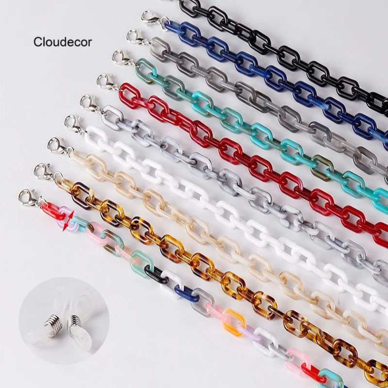 2022 Цепочка-держатель для очков цепочка маски новый дизайн цепочки женщин мужчин детей из акриловых звеньев солнцезащитных