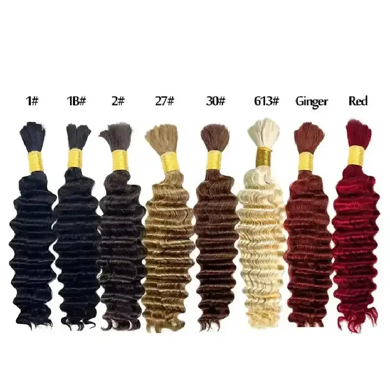 Deep Wave Echthaar Braiding Extensions Remy Haar Bündel_voghion.com