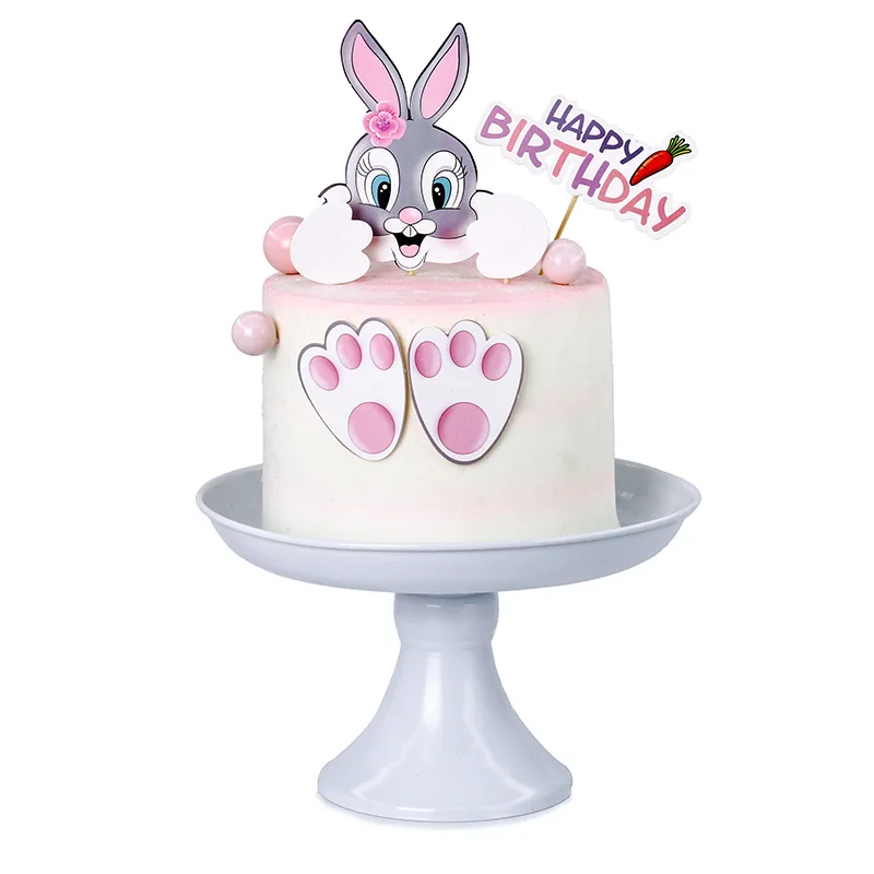 Bunny Cartoon Children Kids Birthday Cake Decoration Cake Topper - Buy  Birthday Decoration Cake Topper,Cake Decorating Supplies,Cake Accessories  Product on 