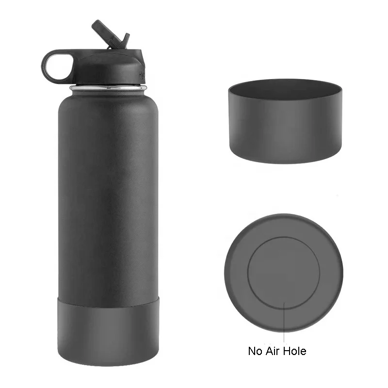 1PC Anti-scalding Silicone Boot for Water Bottle Protective Anti-Slip Bottom  Sleeve Cover Water Bottle