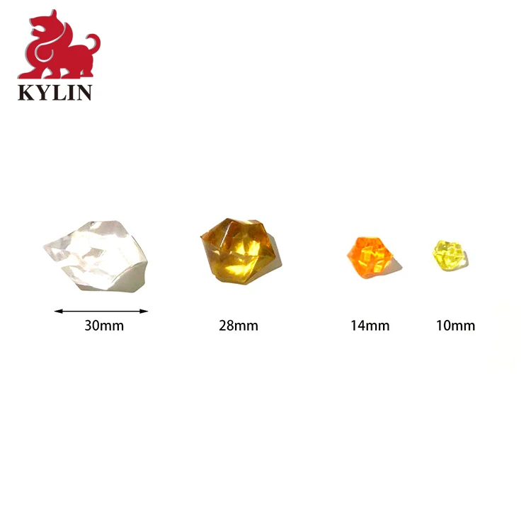 Remarkable Quality Customized Game Gems Golden Table Decoration Plastic Board Game Accessories Toy Gem
